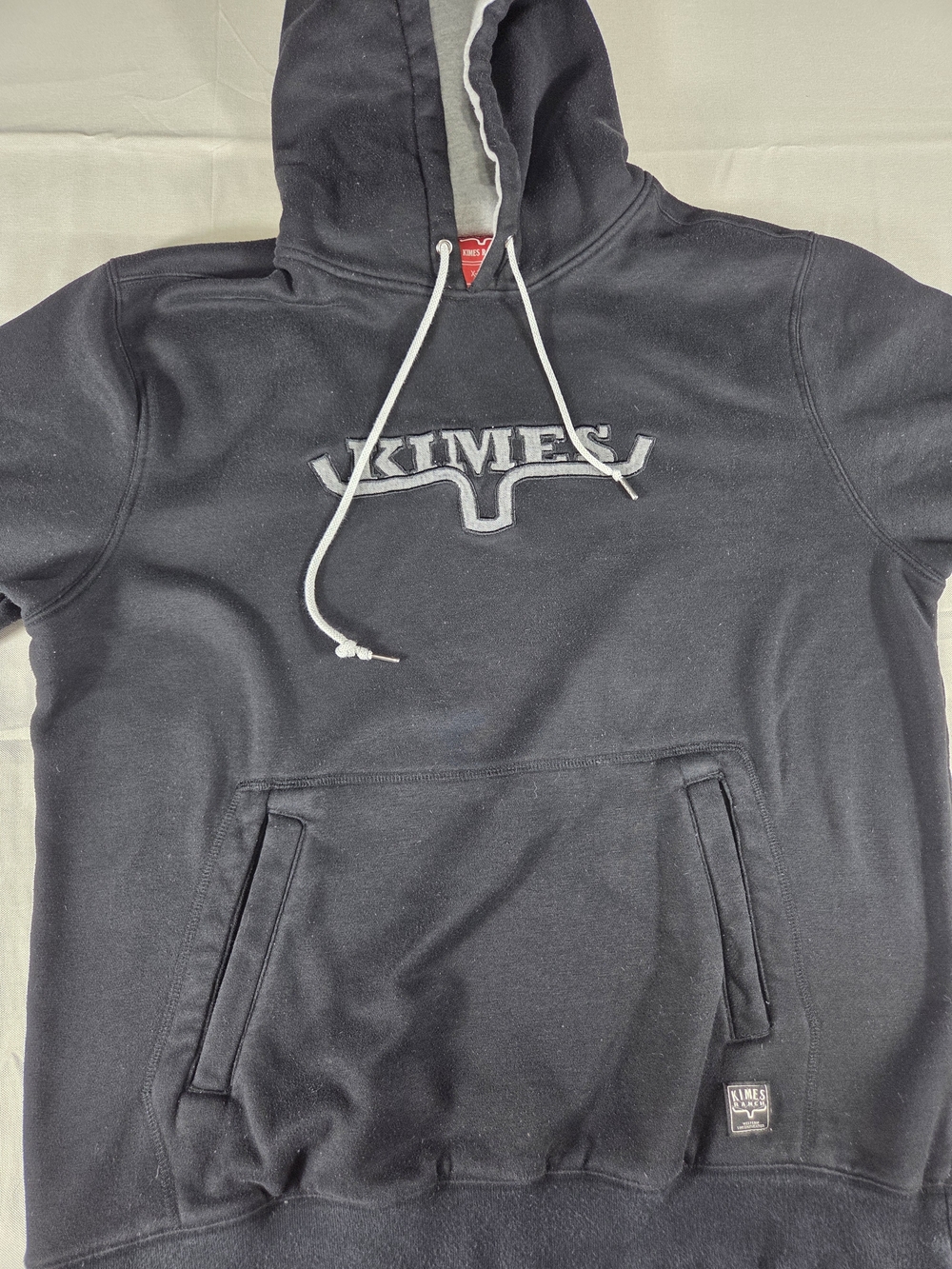 Kimes Ranch Hoodie Mens XL Black Pullover Logo Western Ranch Sweatshirt